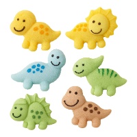 Dinosaurus suikerfiguurtjes van 35 gr - Carmencita - 6 stuks
