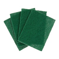 Groene schuurspons - 4 stuks