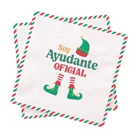 Officiële Elf Helper Servetten 16,5 x 16,5 cm - 20 stuks