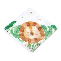 Vintage Dieren Servetten 16,5 x 16,5 cm - 12 stuks
