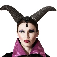 Hoornendiadeem van boze koningin zwart