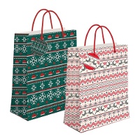 Cadeautas van 32 x 26 x 10 cm voor Kerstmis - 1 stuk