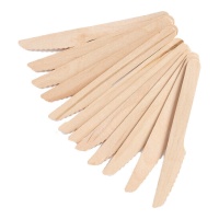 Houten messen van 14 cm - 12 stuks