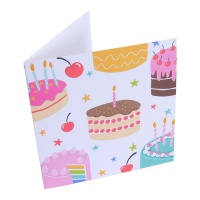 Taart Felicitatiekaart