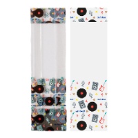 Zakjes met platenmotief - 10 stuks