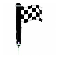 Geruite vlag ballon 21 x 30 cm - 10 stuks - Grabo