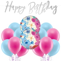 Pakket voor een Blue's Clues themafeest model 1 - 22 stukken