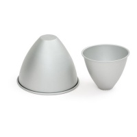 Aluminium Kegelvormige Mal 13,5 x 11,5 x 4,5 cm - Decora