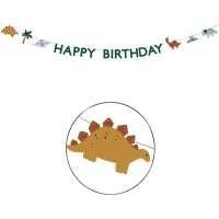 Dinosaurus Happy Birthday Slinger van 3 m