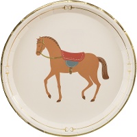 Paardenborden met stijgbeugels 23 cm - 6 stuks