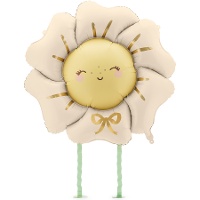 Daisy ballon van 80 x 80 cm met poten - 1 eenheid