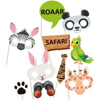 Safari Photocall Kit - 10 stuks
