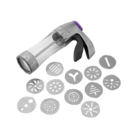 Koekjespistool met 12 accessoires - Wilton
