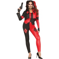 Kostuum van gevaarlijke supervillain Harley voor vrouwen
