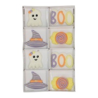Halloween suikerfiguurtjes van spook en heks - Wilton - 8 stuks