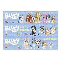 Eetbare Bluey-taartrand 21 x 4,95 cm - 3 stuks