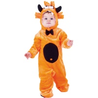 Oranje monsterkostuum voor baby's