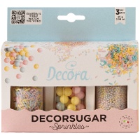 Assortiment parelmoerkleurige sprinkles - 85 g
