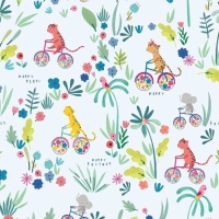 Katoen Jersey Stof Happy friends Main - Katia