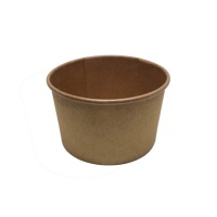 Ronde kom van 750 ml van gelamineerd papier voor salades - 50 stuks