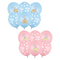 Latex ballonnen van 30 cm met babyolifanten - 50 stuks - PartyDeco