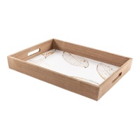 Dienblad Bladmotief 40 x 30 cm