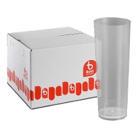 Doorzichtige plastic buisglazen van 300 ml - 500 stuks