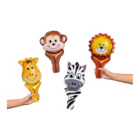 Jungle dierenballonnen van 48 cm - 4 stuks