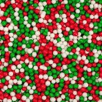 Mini parelsprinkles in kerstkleuren - PME - 85 g