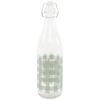 Fles van 1 L met vichy ruiten