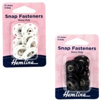 Drukknoopjes van 2,15 cm van plastic - Hemline - 4 stuks
