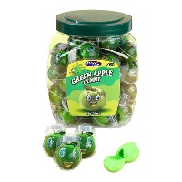 Groene appel gummies gevuld met gelatine van 18 gr - 50 stuks