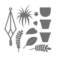 Snij- en stempelset Life is Simple plants - Artemio - 11 stukken