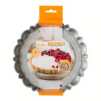 Ronde taartvorm 20 x 20 x 3 cm met uitneembare bodem - Decora