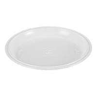 Stevige ronde plastic borden van 22 cm - 10 stuks