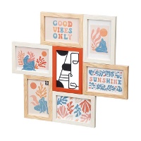 Multicolor fotolijst met metalen accent voor 6 foto's (10 x 15 cm)