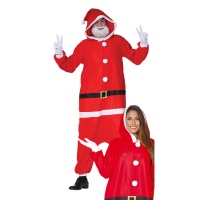 Kerstman kostuum met capuchon voor volwassenen