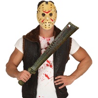 Bloederige moordenaars machete van 68 cm