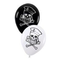 Buccaneer Piraten Latexballonnen, 30 cm - 6 stuks