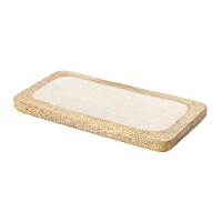 Rechthoekig houten schaaltje 30,5 x 15 cm - DCasa