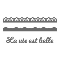 Rand-stansen La Vie est Belle - Artemio - 3 stuks