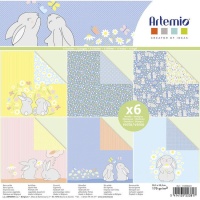 Paas scrapbookpapierkit - Artemio - 6 vellen