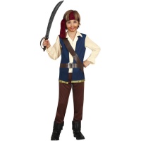 Kinderpiratenkostuum Jack blauw