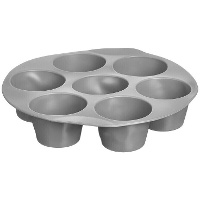 Vorm van 21 x 21 x 4,5 cm voor luchtfriteuse met 7 compartimenten