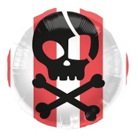 Piraten schedel ballon van 45 cm
