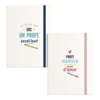 Leerkracht notitieboek met bericht 19 x 13 cm - Dcasa - 1 stuk