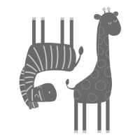 Giraffen- en zebra-stansmallen - Artemio - 2 stuks