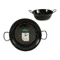 Geëmailleerde 32 cm gazpacho pan met handvatten