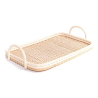 Rieten dienblad 45 x 25 cm