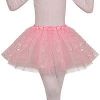Roze tutu met sterren voor kinderen